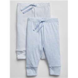 Baby Print Pull-On Pants (2-Pack)