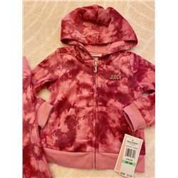 Детский велюровый костюм в расцветке тай-дай для девочек Juic*y Coutur*e