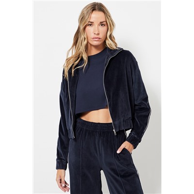 Chaqueta de terciopelo - Azul marino