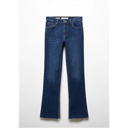 Jeans rectos tiro medio aberturas