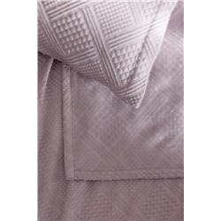 Triangle King Size %100 Pamuk Yatak Örtüsü - Açık Mürdüm