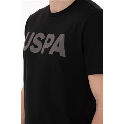 Erkek Regular Fit Bisiklet Yaka Siyah Basic Tişört