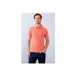 U.S. Polo Assn. Erkek Somon Kısa Kollu Polo Yaka T-Shirt 954055-VR047