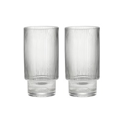 Стакан, 14,5 см, 460 мл, 2 шт, стекло хрустальное, Полосы, Modern Classic, 62883