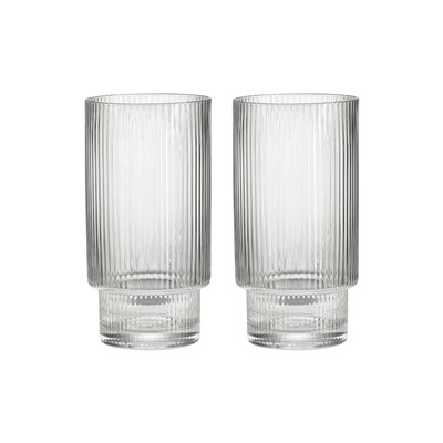 Стакан, 14,5 см, 460 мл, 2 шт, стекло хрустальное, Полосы, Modern Classic, 62883