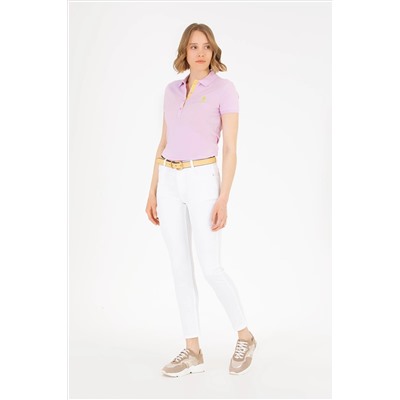 Kadın Manolya Basic Polo Yaka Tişört
