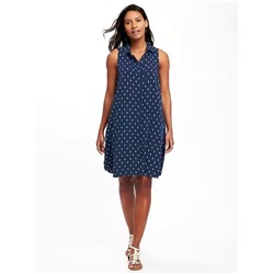 Patterned Swing Dress for Women