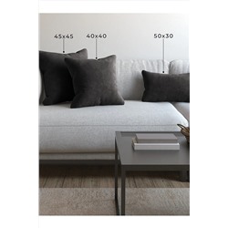 Demor Home Soft Series Duman Grisi Kırlent, Yastık Kılıfı SFT