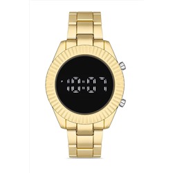 Aqua Di Polo 1987 Erkek Altın Metal Dijital Led Kol Saati Apwg028802 APWG0288