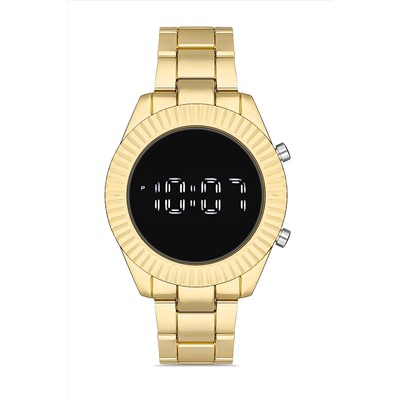 Aqua Di Polo 1987 Erkek Altın Metal Dijital Led Kol Saati Apwg028802 APWG0288