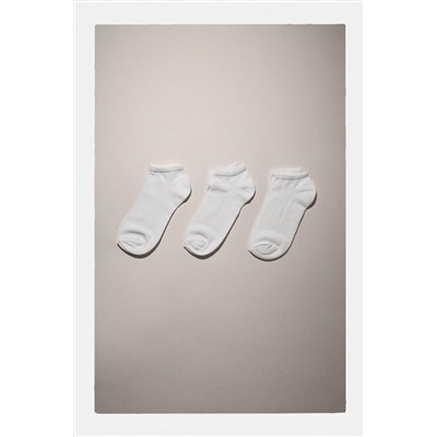 THREE-PACK OF BASIC ANKLE SOCKS