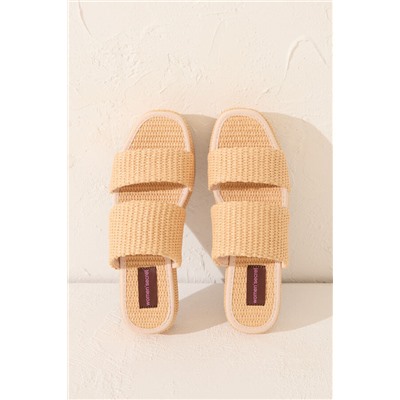 Sandalias plataforma rafia natural