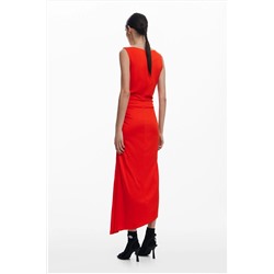 Vestido asimétrico orquídea