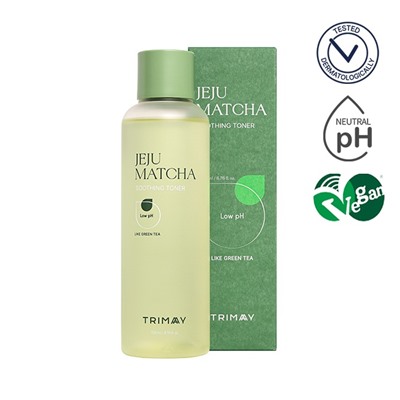 Jeju Matcha Low pH Soothing Toner Слабокислотный успокаивающий тонер с экстрактом зелёного чая