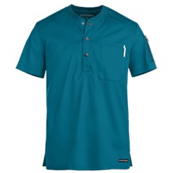 UA Advantage STRETCH Men's 2-Pocket Short Sleeve Henley Scrub Top