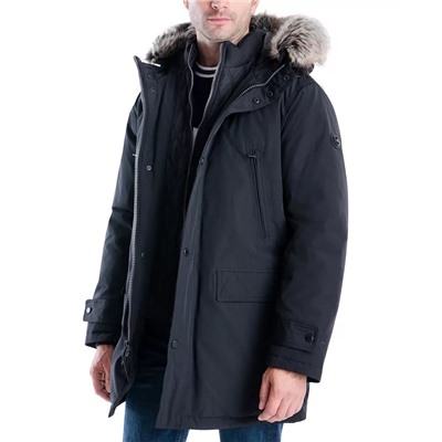 MICHAEL MICHAEL KORS Michael Kors Men's Hooded Bib Snorkel Parka, Created for Macy's