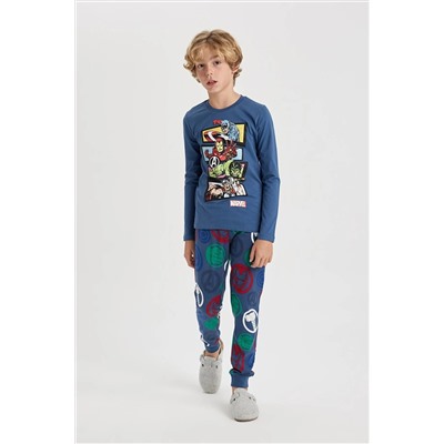 Defacto Erkek Çocuk Marvel Uzun Kollu Pijama Takımı B2373A823WN