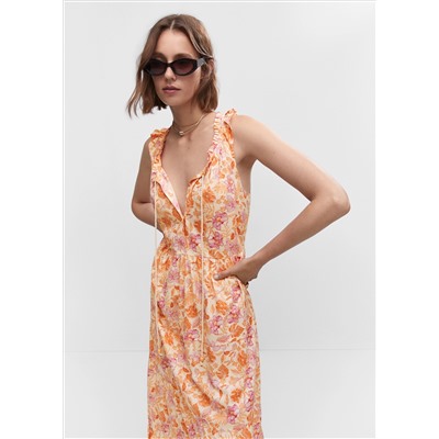 Vestido floral cordón