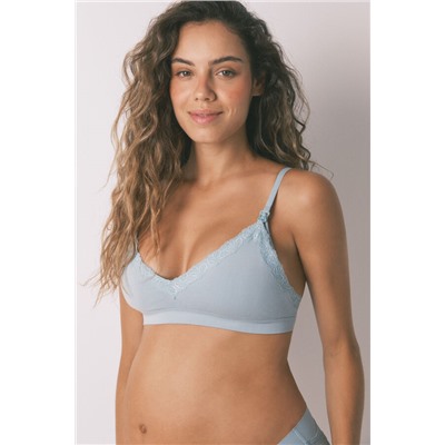 Sujetador 'maternity' LOVELY microfibra seamless azul