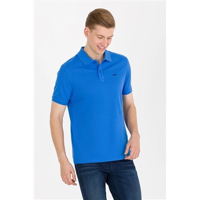 Erkek Saks Basic Polo Yaka Tişört