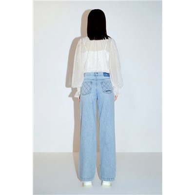 Blusa de seda Crudo