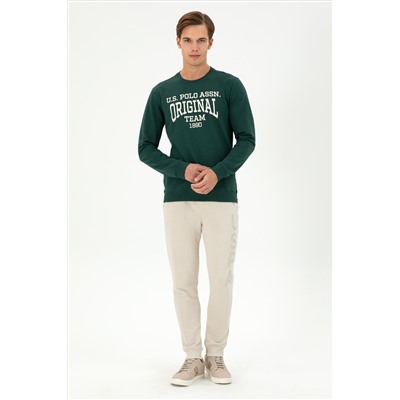 Erkek Koyu Yeşil Sweatshirt