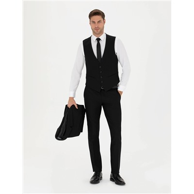 Siyah Slim Fit Takım Elbise