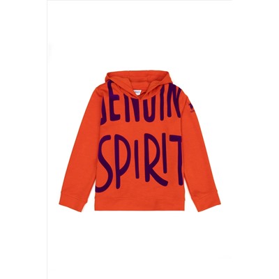 Kız Çocuk Turuncu Kapüşonlu Sweatshirt