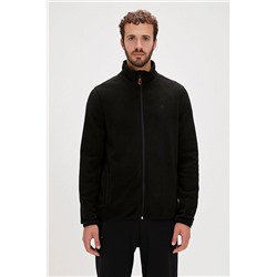 Bad Bear Bowie Full-zip Siyah Fermuarlı Erkek Polar Sweatshirt PRA-9487649-533908