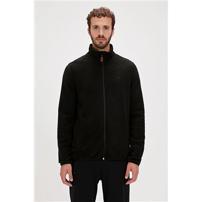 Bad Bear Bowie Full-zip Siyah Fermuarlı Erkek Polar Sweatshirt PRA-9487649-533908