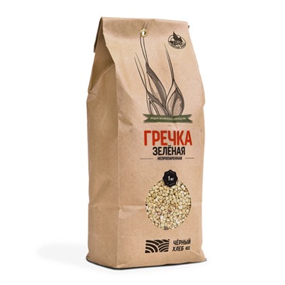 Крупа гречневая зелёная ядрица непропаренная био