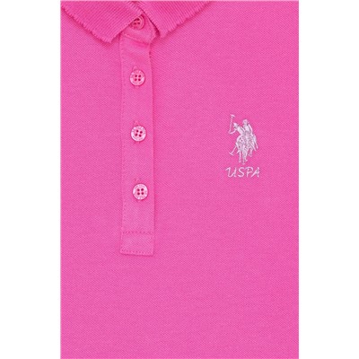 Kız Çocuk Pembe Basic Polo Yaka Tişört