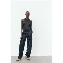 FRAYED FLAT SLIDER SANDALS
