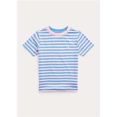 Boys 2-7 Striped Cotton-Blend Jersey Tee