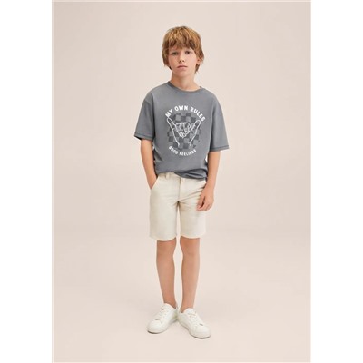 Camiseta algodón estampada -  Niño | MANGO OUTLET España