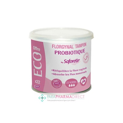 Saforelle Florgynal Normal 22 Tampons Boite ECO