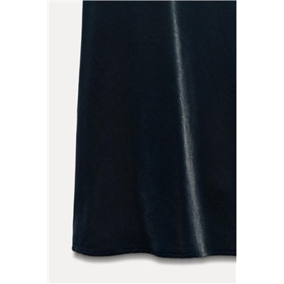 VELVET MIDI SKIRT