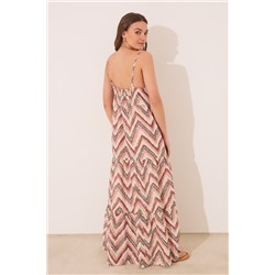 Vestido midi algodón estampado