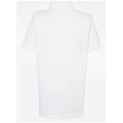 Short Sleeve Slim Fit School Polo Shirts 2 Pack