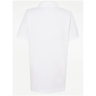 Short Sleeve Slim Fit School Polo Shirts 2 Pack