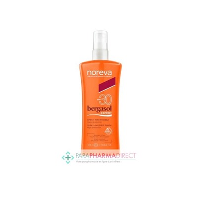 Noreva Bergasol Expert Spray Solaire Fini Invisible SPF30 125ml