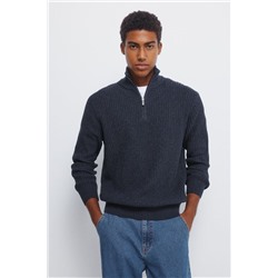 Jersey canalé cremallera