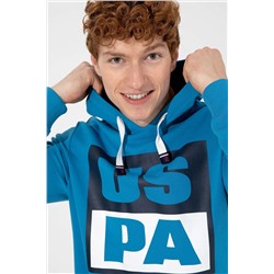 Erkek Kobalt Kapüşonlu Sweatshirt