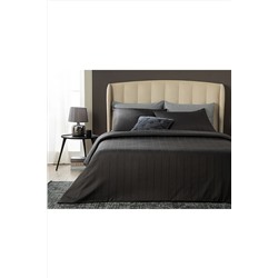 English Home Listra Saten Din Bumbac Cu Dungi Double Person Set Lenjerıe De Pat 200x220 Cm Anthracite TYC00672127731