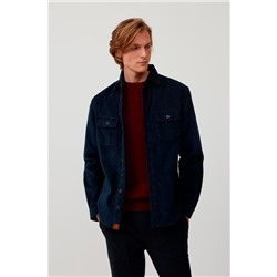 Sobrecamisa de terciopelo Azul marino