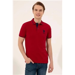 U.S. Polo Assn. Erkek Bordo Polo Yaka T-shirt Basic G081SZ011.000.1372846