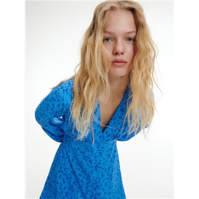 EcoVero™ Gemusterte Bluse