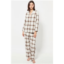 Pantalón de pijama cintura alta - Blanco