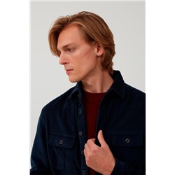 Sobrecamisa de terciopelo Azul marino