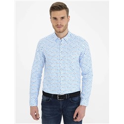 Saks Slim Fit Uzun Kollu Gömlek